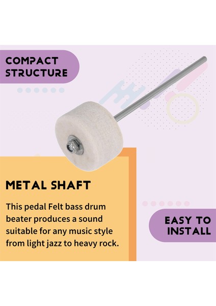 Slade Yeni Bas Tekme Davul Çırpıcı Perküsyon Davul Çekiç Için Pedal Çırpıcı Kafası Keçe (Yurt Dışından) indirimleri