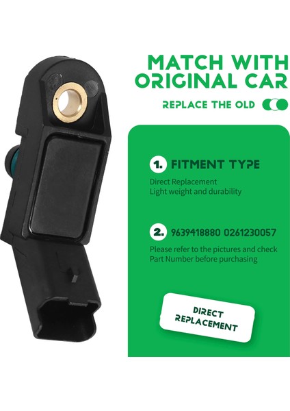 Peugeot 9639418880 Için Araba Haritası Sensörü Manifold Mutlak Basınç Sensörü 0261230057 (Yurt Dışından) indirimleri