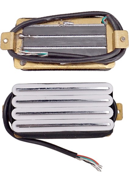 Sıcak Ray 2 Çift Bıçak Elektro Gitar Humbucker Pikaplar 4 Telli Pikap Gitar Pikap Aksesuarları, Beyaz (Yurt Dışından) fiyatları