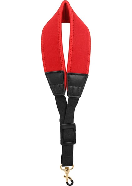 Saksafon Askısı Ayarlanabilir Tek Omuz Boyun Kayışı, Emek Tasarrufu Sağlayan Omuz Askısı, Kırmızı (Yurt Dışından)