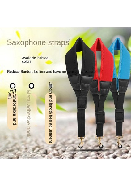 Saksafon Askısı Ayarlanabilir Tek Omuz Boyun Kayışı, Emek Tasarrufu Sağlayan Omuz Askısı, Kırmızı (Yurt Dışından) indirimleri