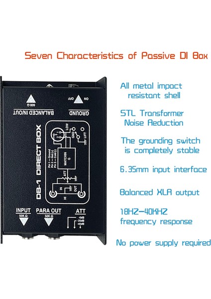 Pasif Empedans Dönüştürücü Di Efektler Ses Izolatörü Pasif Di Kutu Di Kutu Kutusu (Yurt Dışından)