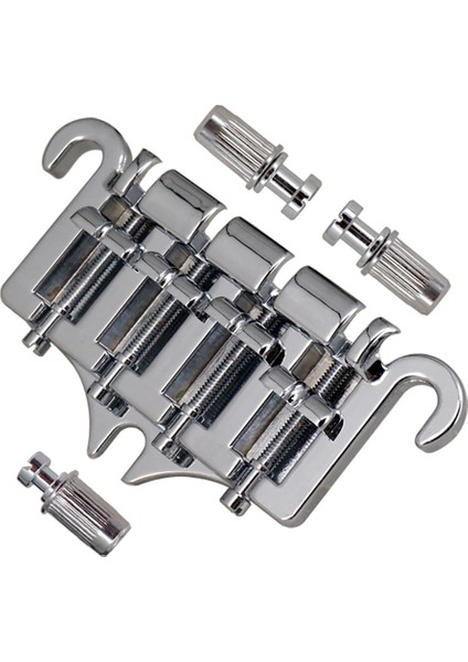 3 Nokta 4 Dize Bas Köprü Kuyruk Yayını Çinko Alaşım Köprüleri Gibson Epi Tarzı Bas, Gümüş Için Eyer Yedek Parçaları (Yurt Dışından)