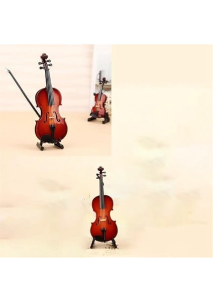 Sesli Minyatür Keman, Mini Müzik Aleti Dekorasyon Hediyesi, Keman Modeli Süslemesi (Yurt Dışından) indirimleri