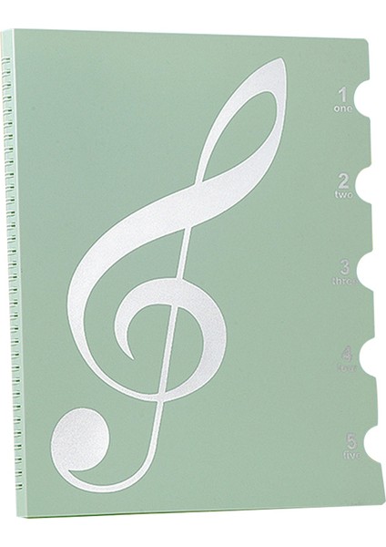 Notalar Klasör, 60 Sayfa, Notalar/tutucu, Mektup Boyutuna Uyuyor A4, Yazılabilir ve Çıkarılabilir Koro Klasörü Yeşil (Yurt Dışından)