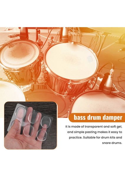 18 Adet Davul Damper Jel Pedler Silikon Davul Susturucu Için Davul Tonu Kontrol Temizliği (Yurt Dışından) indirimleri