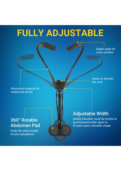 Ayarlanabilir Saksafon Boyun Kayışı, Müzik Aleti Aksesuarları, Yumuşak Alto, Soprano, Tenor Saksafon Kayışı (Yurt Dışından) indirimleri