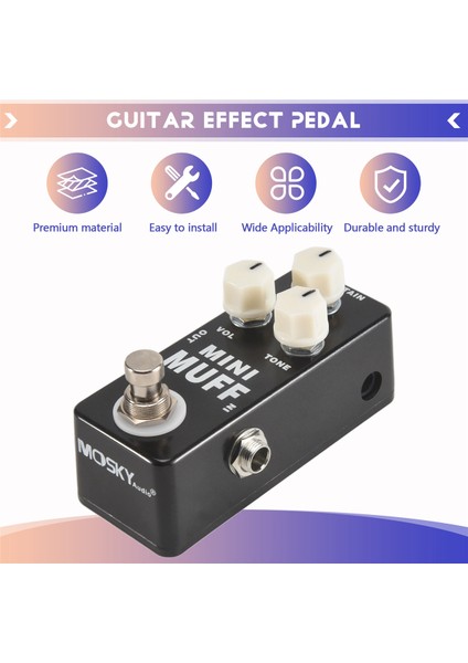 Mosky Mini Muff Fuzz Distorsiyon Elektro Gitar Etkisi Pedalı (Yurt Dışından) fırsatları