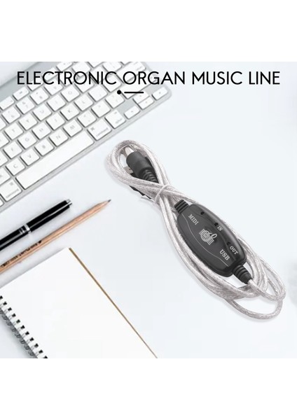 Mıdı - USB Kablo Dönüştürücü Bağlayıcı Pc Synthezizatör Müzik Klavye Adaptörü Ev Müzik Stüdyosu (Yurt Dışından) fırsatları