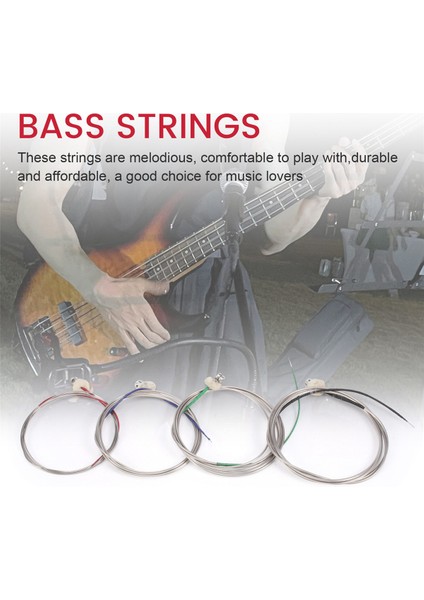 4pcs/set Dik Bas Dizeleri Çift Bas Dizeleri 4/4 3/4 1/2 1/4 1/8 Boyut 1. (Yurt Dışından) indirimleri