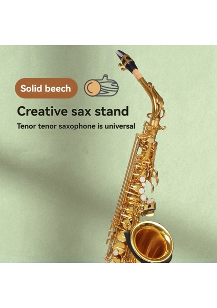 Longteam Kayın Ahşap Alto Saksafon Stand Tenor Saksafon Aksesuarları Tutucu Ekran Standı (Yurt Dışından) fiyatları