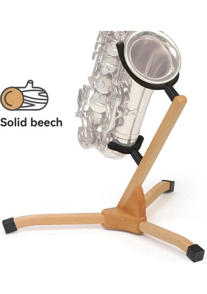 Longteam Kayın Ahşap Alto Saksafon Stand Tenor Saksafon Aksesuarları Tutucu Ekran Standı (Yurt Dışından) indirimleri