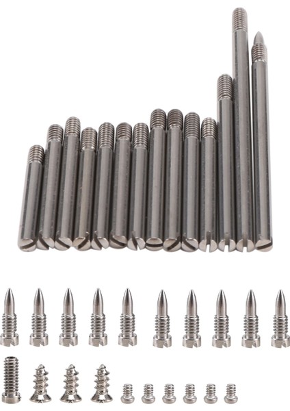 34PCS/SET Klarnet Onarım Parçaları Vidaları + Klarnet Mili Çubuk Kiti Dıy Aracı Ahşap Rüzgar Cihaz Aksesuarları (Yurt Dışından)