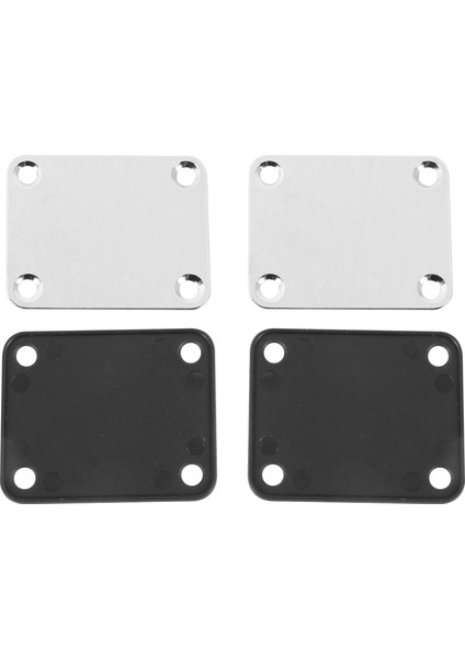 2 Adet Gitar Metal Boyun Plakaları Strat Tele Tarzı Elektro Gitar Değiştirme, Krom Için Plastik Paspaslı (Yurt Dışından) fiyatları