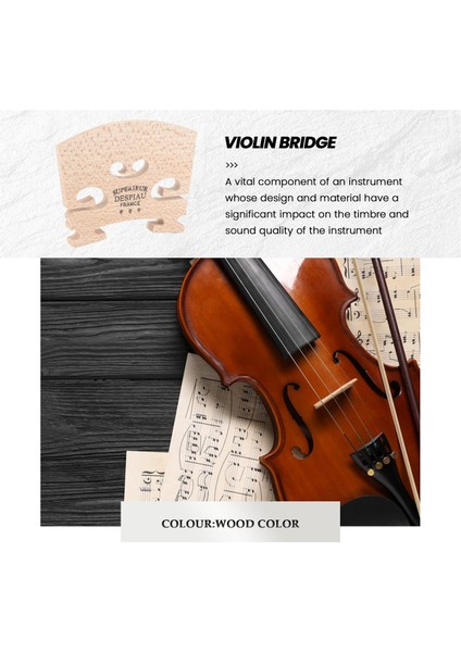 Ayarlanabilir Keman Köprüsü Akçaağaç, 4/4 Boyut Keman Için 4/4 Boyut Keman Takılı Köprü Parçaları (Yurt Dışından) fırsatları