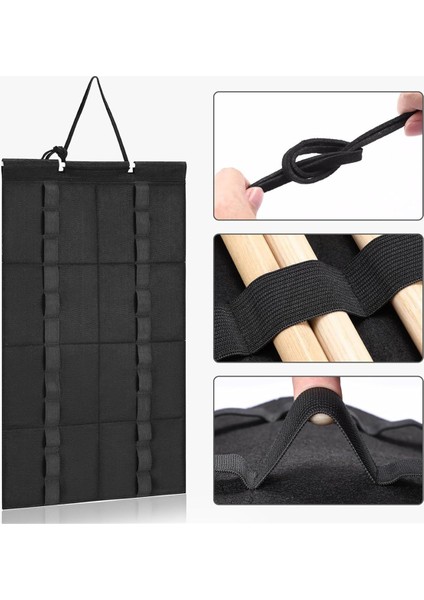Asma Baget Tutucu, Taşınabilir Drumstick Ekranı Katlanabilir Keçe Davul Çubuk Tutucuları, Drum Sticks Tutucu Organizatör (Yurt Dışından) fırsatları