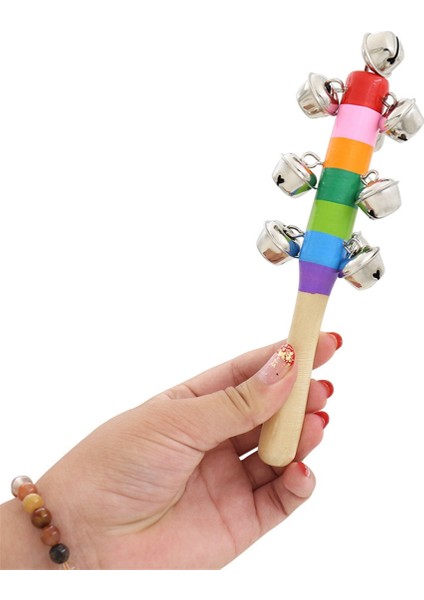 Renkli Ahşap Küçük Dikey Çan 10 Dikey Çan Çocuk Perküsyon Enstrümanı Gökkuşağı El Zili (Yurt Dışından) modelleri