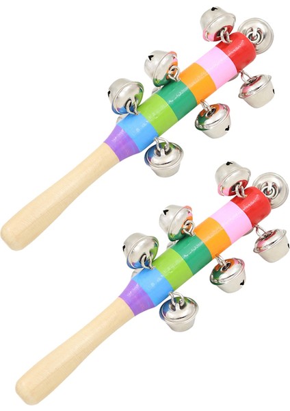 Renkli Ahşap Küçük Dikey Çan 10 Dikey Çan Çocuk Perküsyon Enstrümanı Gökkuşağı El Zili (Yurt Dışından) indirimleri