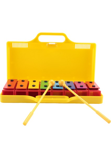 8 Notlar Kromatik Ksilofon Glockenspiel Rezonatör Zilleri Sarı Kılıf (Yurt Dışından)