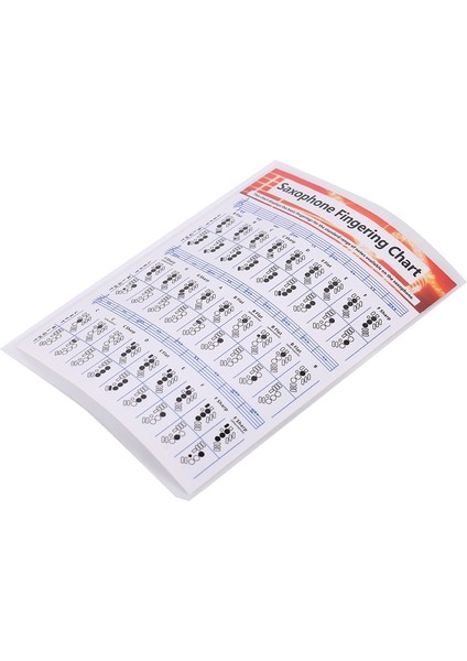 Saksafon Uygulama Grafiği Kaplamalı Kağıt Saksafon Parmak Grafiği Saksafon Parmak Grafik Müzik Akorları Poster S (Yurt Dışından) modelleri