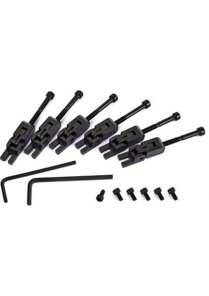 6pcs Metal Gitar Kilitli String Saddles Floyd-Rose Tremolo Köprü Parçaları (Yurt Dışından) fiyatları