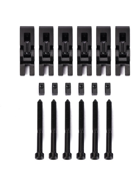 6pcs Metal Gitar Kilitli String Saddles Floyd-Rose Tremolo Köprü Parçaları (Yurt Dışından) indirimleri