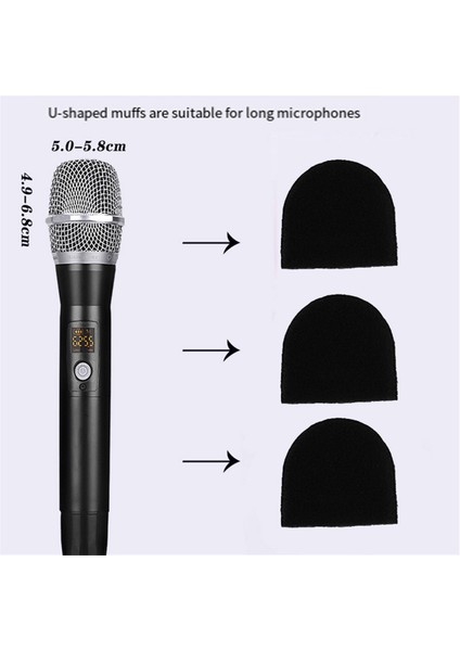 400PCS Tek Kullanımlık Mikrofon Kapağı, Ktv Kayıt Stüdyosu Karaoke Black Için El Mikrofon Ön Cam (Yurt Dışından) fırsatları