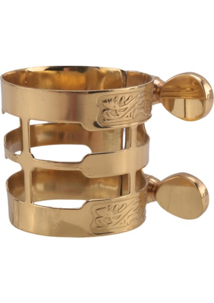 Yeni Oyma Metal Ligatür Alto Saksafon Için Alto Saksözü Klarnet Ağızlık Ligatür Klipsi (Yurt Dışından)