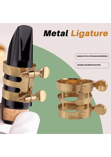 Yeni Oyma Metal Ligatür Alto Saksafon Için Alto Saksözü Klarnet Ağızlık Ligatür Klipsi (Yurt Dışından) fırsatları