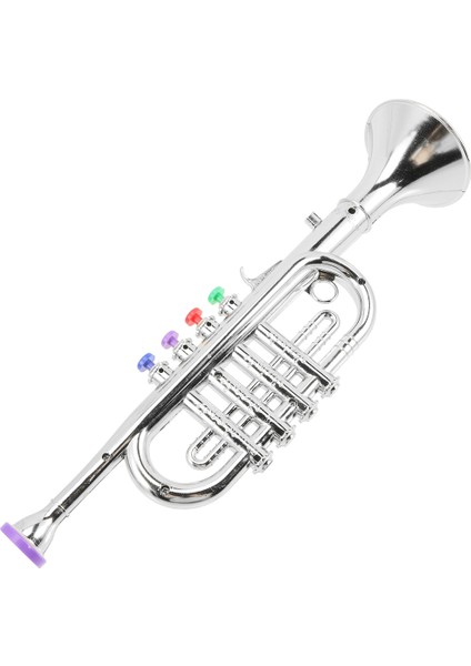 Çocuk Müzik Aletleri Çocuk Sahnesi Performansı Dört Ton Trompet (Temel Trompet Kurulu) Gümüş (Yurt Dışından) modelleri