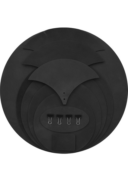 14PCS/SET Kauçuk Köpük Tambor Bas Trampet Sesi Kapalı Sessiz Sessiz Uygulama Pedi Set Müzik Aleti Aksesuar (Yurt Dışından)