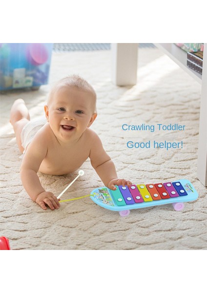 Tekerlekler ve Çekilebilir Müzik Piyano Perküsyon Enstrümanı ile Çocukların Octet El Perküsyon Enstrümanı (Yurt Dışından) fiyatları