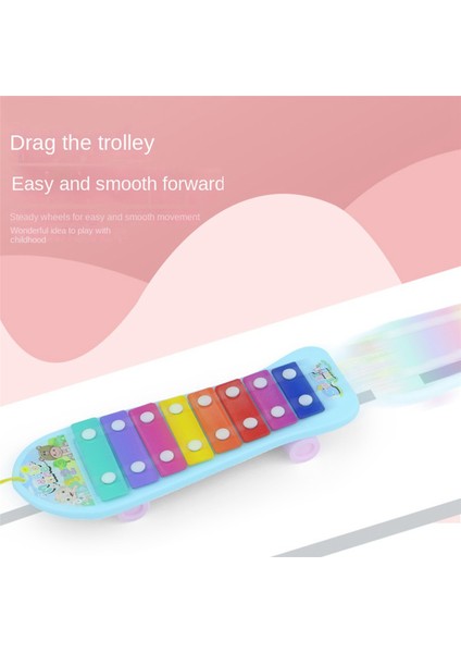 Tekerlekler ve Çekilebilir Müzik Piyano Perküsyon Enstrümanı ile Çocukların Octet El Perküsyon Enstrümanı (Yurt Dışından) fırsatları