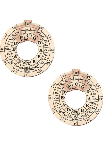 Ahşap Melodi Aracı, Beşinci Yuvarlak Daire Tekerlek Melodi Akor Aracı Müzik Transpoz Aksesuarları Ahşap Akor (Yurt Dışından)