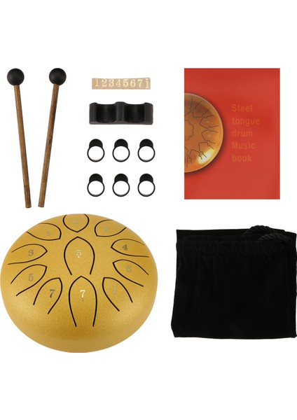 Dış 6 Inç Için Yağmur Davul 11 ​​ton Çelik Dil Davul Yağmur Yağışı Açık Yağmur Chime Müzik Aleti (Yurt Dışından) fiyatları