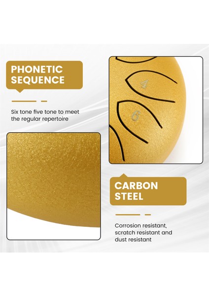 Dış 6 Inç Için Yağmur Davul 11 ​​ton Çelik Dil Davul Yağmur Yağışı Açık Yağmur Chime Müzik Aleti (Yurt Dışından) indirimleri