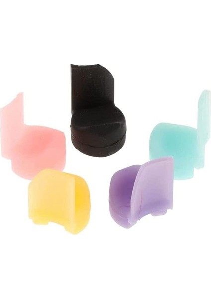 5 Yumuşak Silikon Klarnet Obua Başparmak Paketi Odun Wind Enstrümanı Için Yastık Başparmak Koruyucusu 5 Renk (Yurt Dışından)