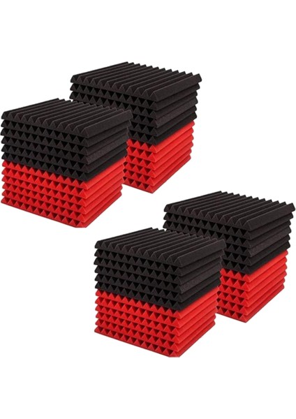 50 Adet Ses Yalıtım Kartı Ses Yalıtım Stüdyosu Köpük, Duvar Ses Yalıtım Kurulu, Home Studio Için, 2.5x 30X 30CM (Yurt Dışından)