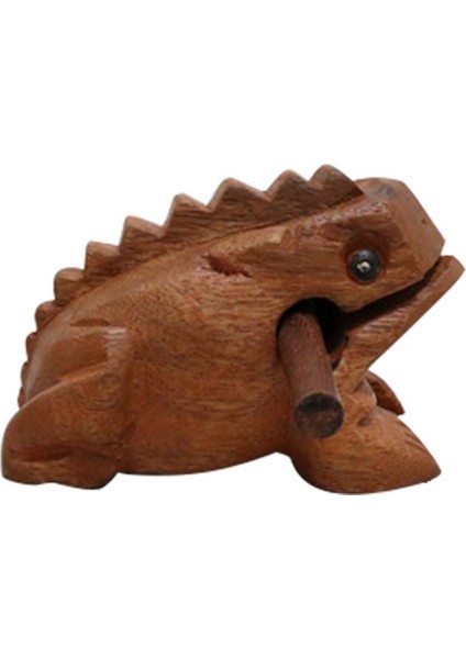 Oyma Gözlü Ahşap Perküsyon Müzikal Ses Ahşap Kurbağa Ton Blok Oyuncaklar Yaklaşık 12X7X7CM (Yurt Dışından)