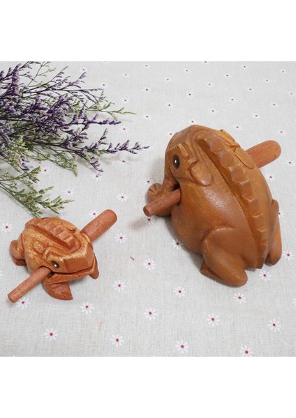 Oyma Gözlü Ahşap Perküsyon Müzikal Ses Ahşap Kurbağa Ton Blok Oyuncaklar Yaklaşık 12X7X7CM (Yurt Dışından) modelleri