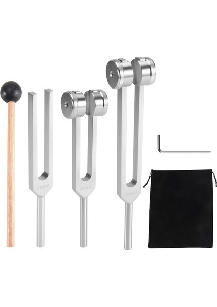 (128Hz, 256Hz, 512Hz) Çatal Seti, Çakra/şifa/ses Terapisi/dna Onarımı Için Refleks Çekiçle Ayarlama Çatalları (Yurt Dışından) fiyatları