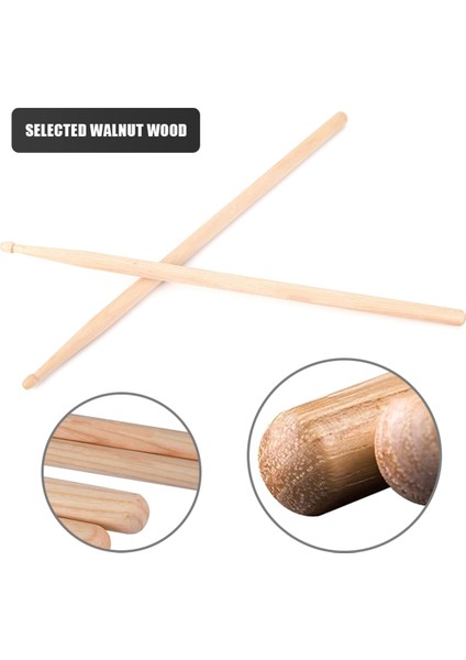 8 Adet Davul Çubuğu 5A Hickory Ahşap Davul Çubukları, Yüksek Kalite, Taşıma Çantası ile Dayanıklı (Yurt Dışından) indirimleri