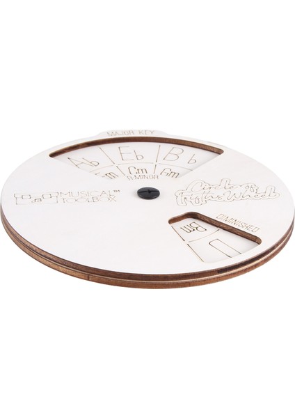 Ahşap Melodi Aracı, Müzisyenler Için Beşinci Çember, Akor Kombinasyonlarını Kolayca Bulmak Için. (Beyaz) (Yurt Dışından)