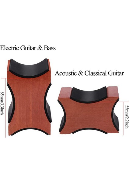 Muspor Gitar Boyun Rest, String Instrument Ahşap Boyun Yengeç Boyun Braketi Destek Yastığı Gitar Iş Istasyonu (Yurt Dışından) fırsatları