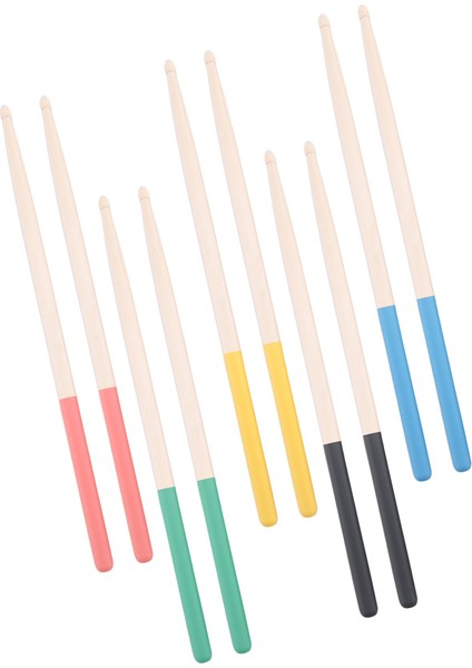 5 Çift/set 7A Akçaağaç Davul Çubukları Çocuklar/çocuklar Için, Tüm Davul Setleri Için Uygun Davul Aksesuarları Çok Renk (Yurt Dışından) fiyatları