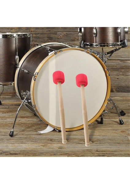 2 Adet Bas Davul Çubukları Köpük Bas Davul Çekiç Bas Çubuklar Premium Trampet Davul Çubukları Takım Davul Aksesuarları, Kırmızı (Yurt Dışından) fiyatları