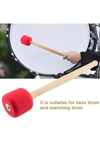 2 Adet Bas Davul Çubukları Köpük Bas Davul Çekiç Bas Çubuklar Premium Trampet Davul Çubukları Takım Davul Aksesuarları, Kırmızı (Yurt Dışından) modelleri