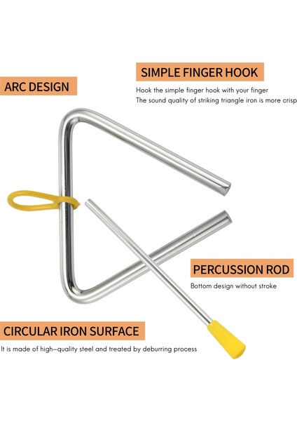 Müzik Üçgen Enstrüman Seti, El Perküsyon Üçgen Çocuk Müzik Enstrümanı Forvet 3 Paket Üçgen 4 Inç (Yurt Dışından) fırsatları