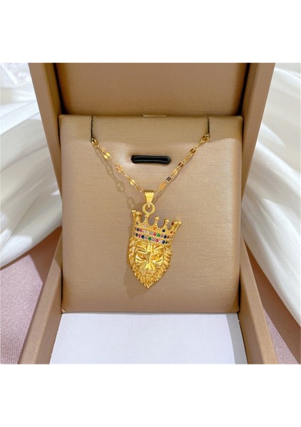 Geometrik Popüler Unsurlar Lüks Ziyafet Düğün Kolyesi Çok Yönlü Köprücük Kemiği Zinciri Titanyum Çelik (Yurt Dışından)