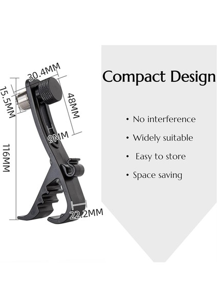 Şok Geçirmez Davul Mikrofon Klipsi 4pcs, Mikrofon Standı Için Ayarlanabilir Davul Mikrofon Kiti ve Mikrofon Tutucu, Universal Mikrofon Kelepçesi (Yurt Dışından) fiyatları